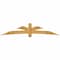 Ekena Millwork Davenport Rough Sawn Timber Gable Bracket, Western Red Cedar, 108"W x 22"H x 2"D x 6"F, 5/12 Pitch GBW108X22X0206DAV00RWR - alternate 1